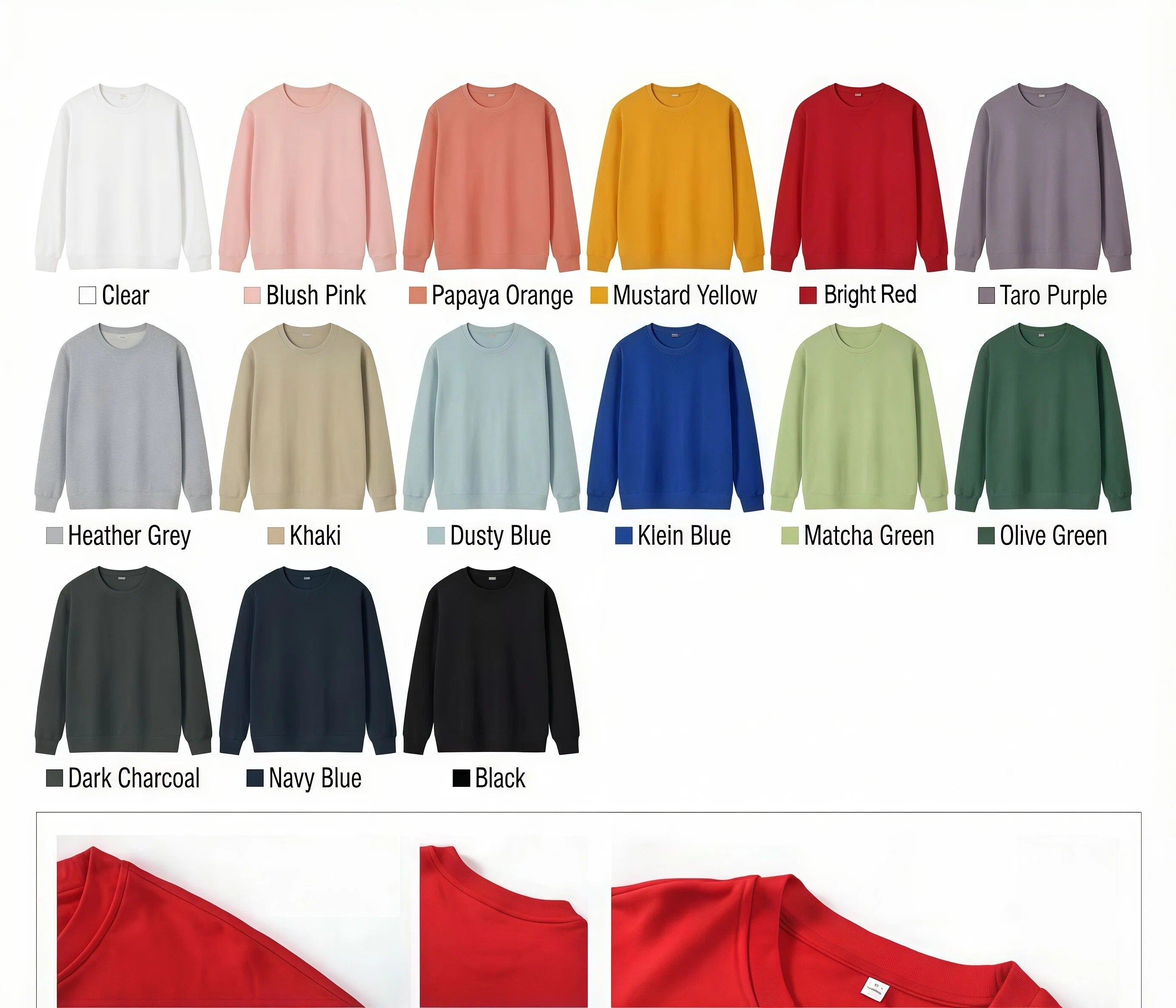 Essential Cotton Crewneck Sweatshirt