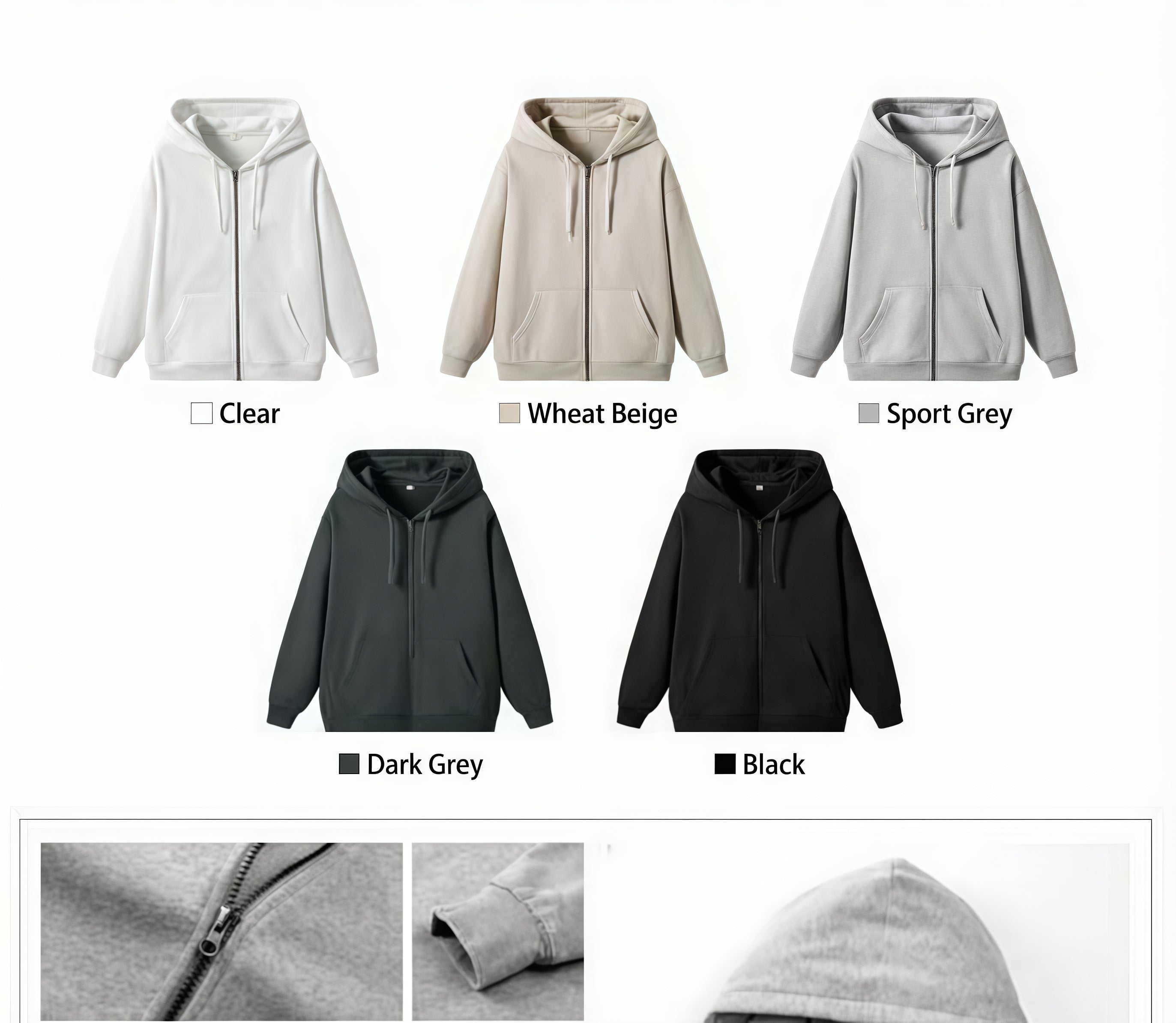 Heavyweight Zip-Up Hoodie