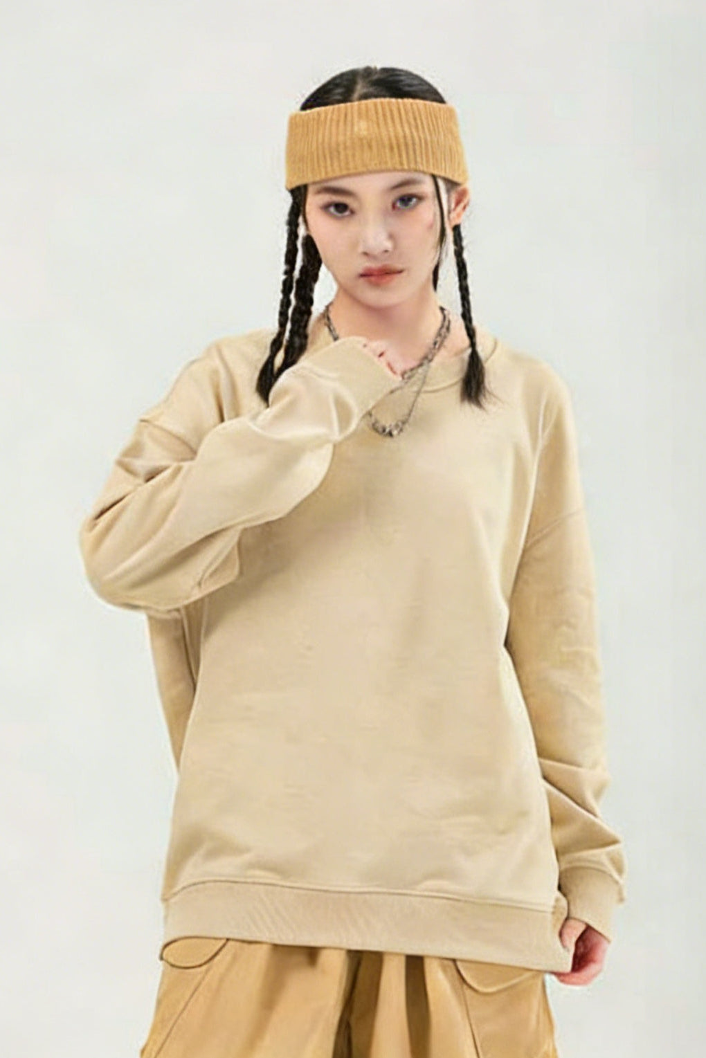 Essential Cotton Crewneck Sweatshirt